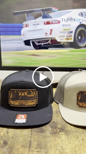 Customer video review of Custom Leather Patch Hats Richardson 168 Laser Engraved