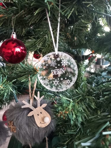 Customer photo review of Weihnachtsdeko mit Schneeflocken