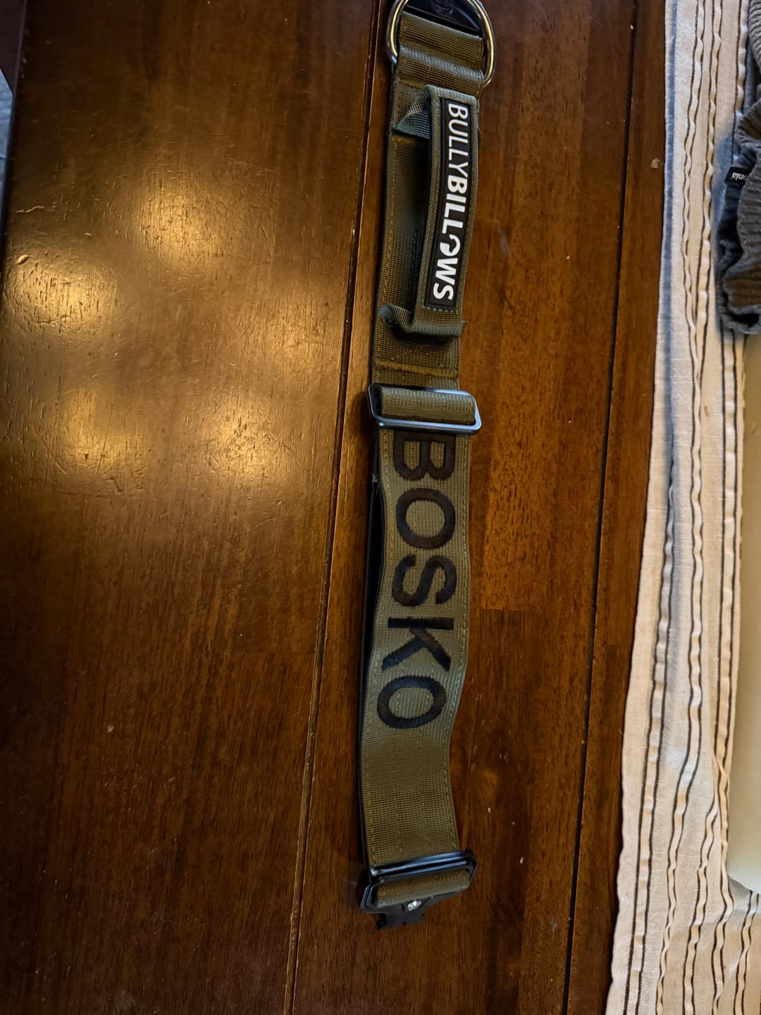 Customer photo review of 5cm Combat® Collar | With Handle & Secure Clip - Khaki