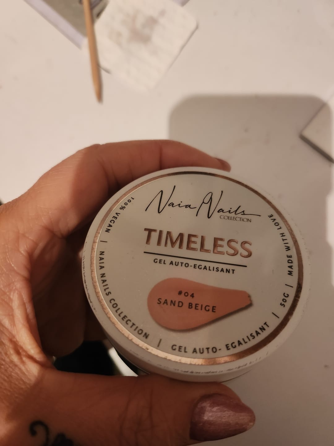 Customer photo review of Timeless Gel – Sand Beige #04
