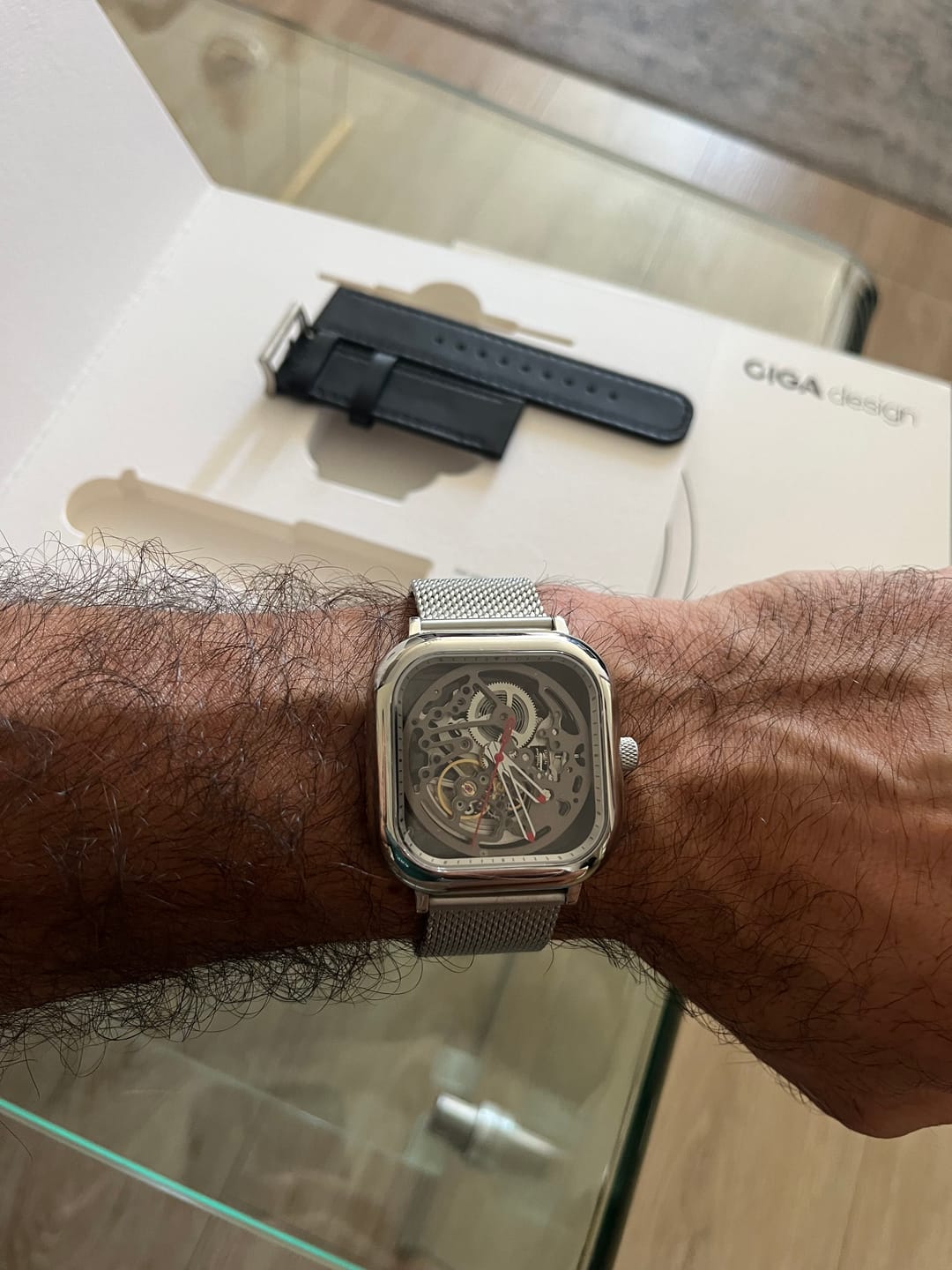 Customer photo review of Reloj Ciga Design C Series Skeleton Automático Acero 40mm Plateado