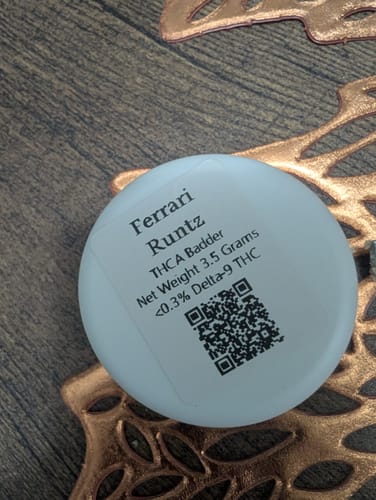 Customer photo review of Ferrari Runtz | THCA Badder