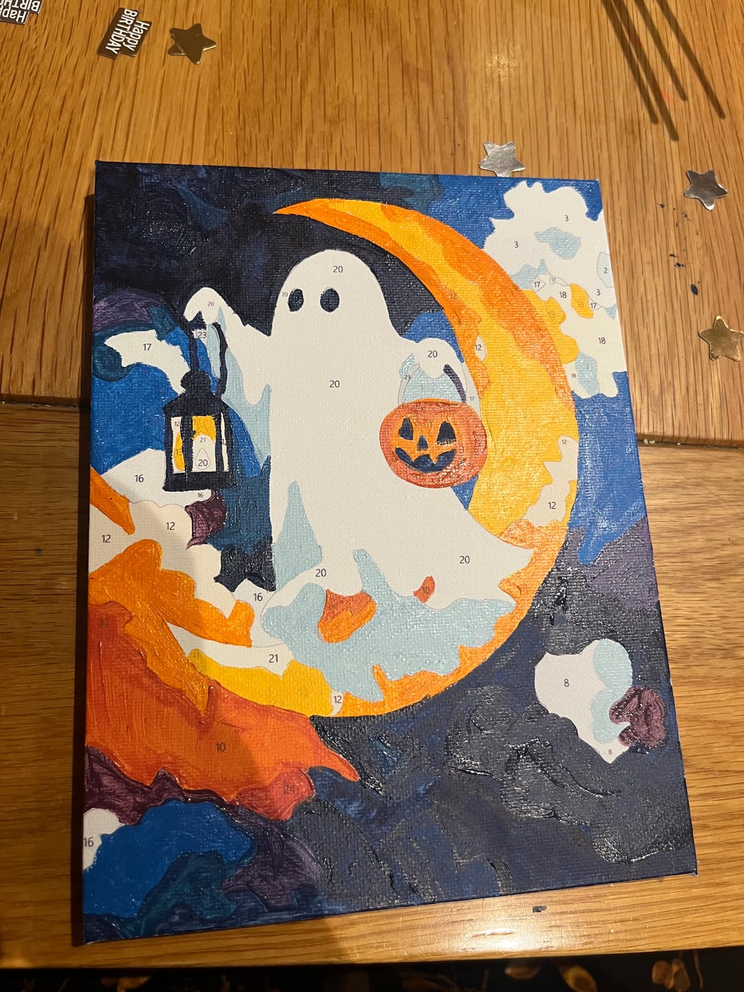 Customer photo review of 6 Mini Paintings - Spooky Halloween Set