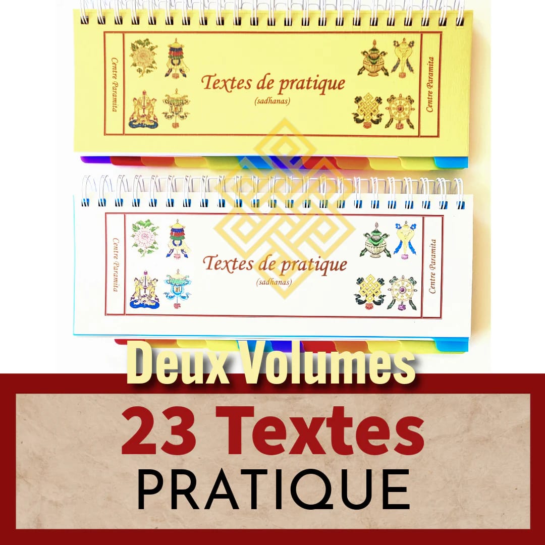 Customer photo review of 23 Textes de Pratiques Bouddhistes | Sadhanas 2 Volumes
