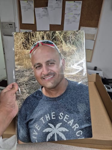 Customer photo review of יצירת פוסטר מתמגנט מתמונה
