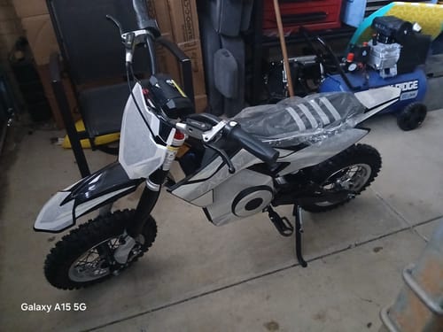 Customer photo review of Dirt Bike Bundle-  TK1010-20 (seat height 620mm) + Bigger Wheel Set