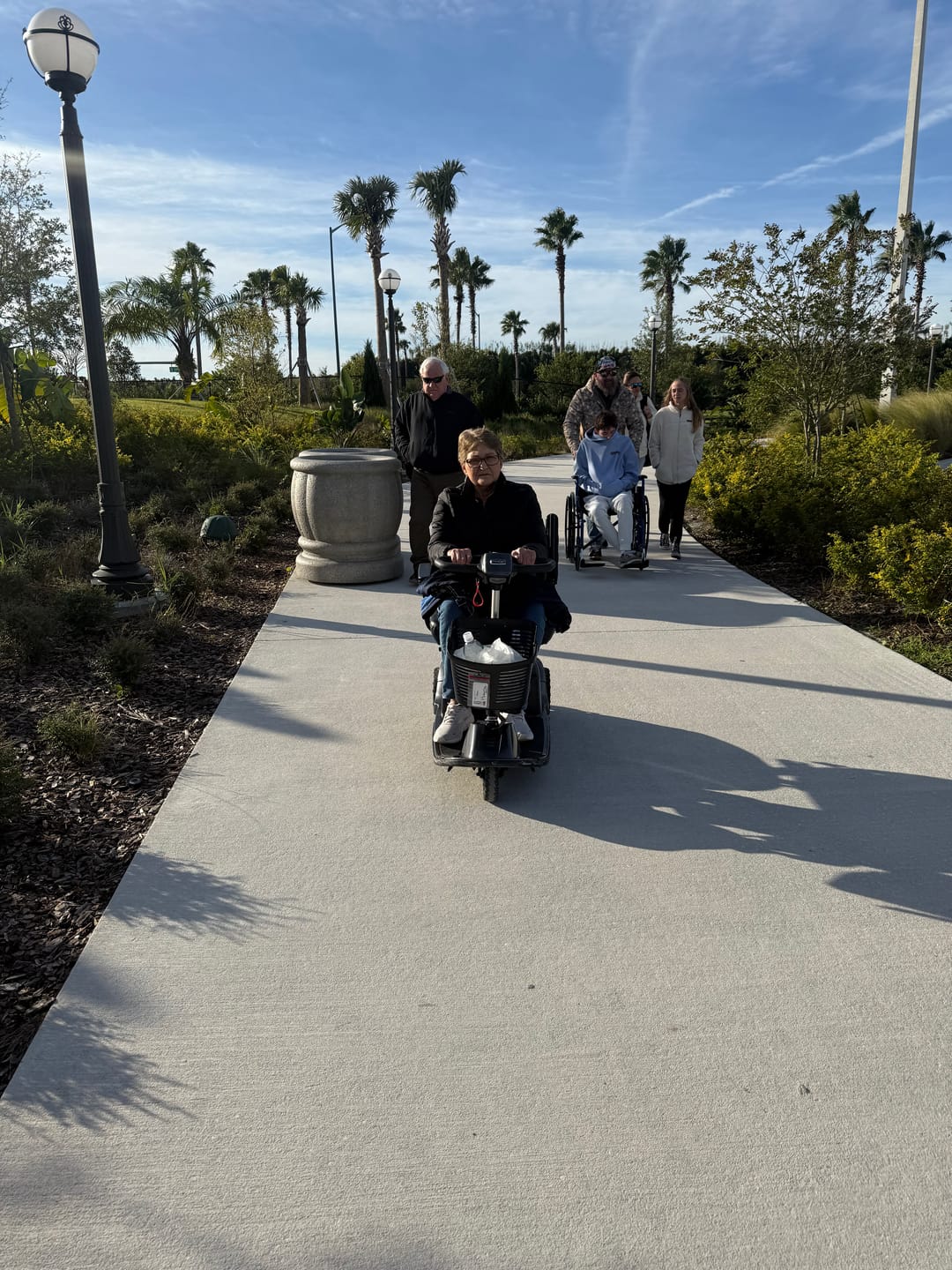 Customer photo review of Multiday Rental 3 Wheel 400 Pound Rated Scooter