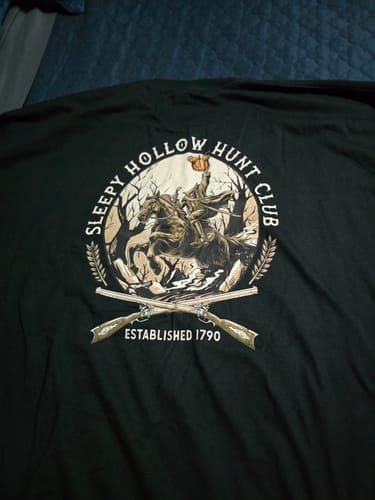 Customer photo review of Sleepy Hollow Hunt Club - Next Level Shirt