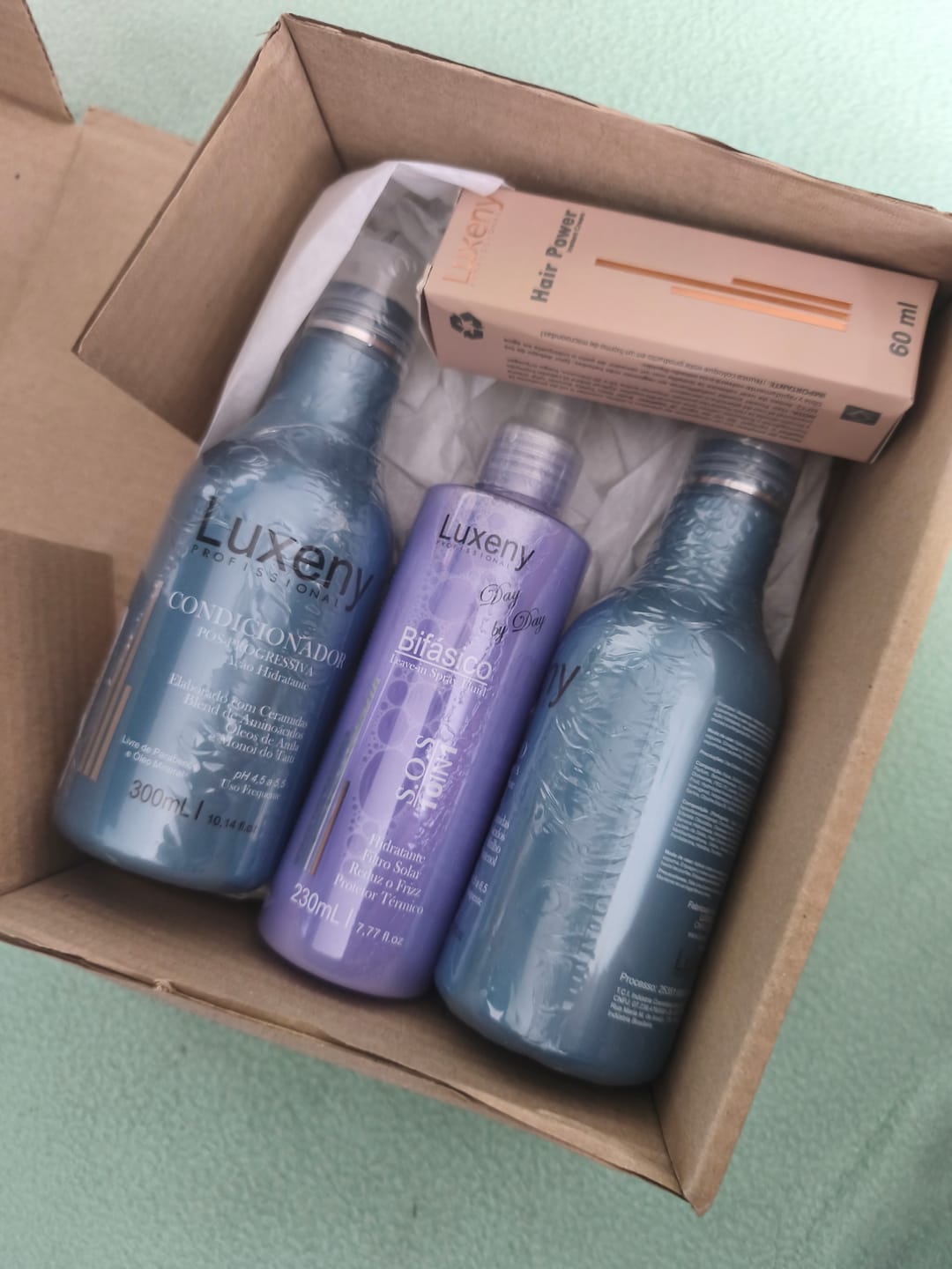Customer photo review of Acondicionador Post-Alisado 300 ml