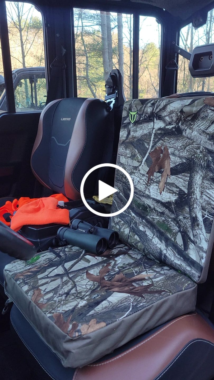 Customer video review of Hunting Heated Seat Cushion, Self-Supporting Water Resistant, Tree Stand, Warm Portable Seat Pads for Hunting, Camping, Fishing(Next Camo G2 & Vista)