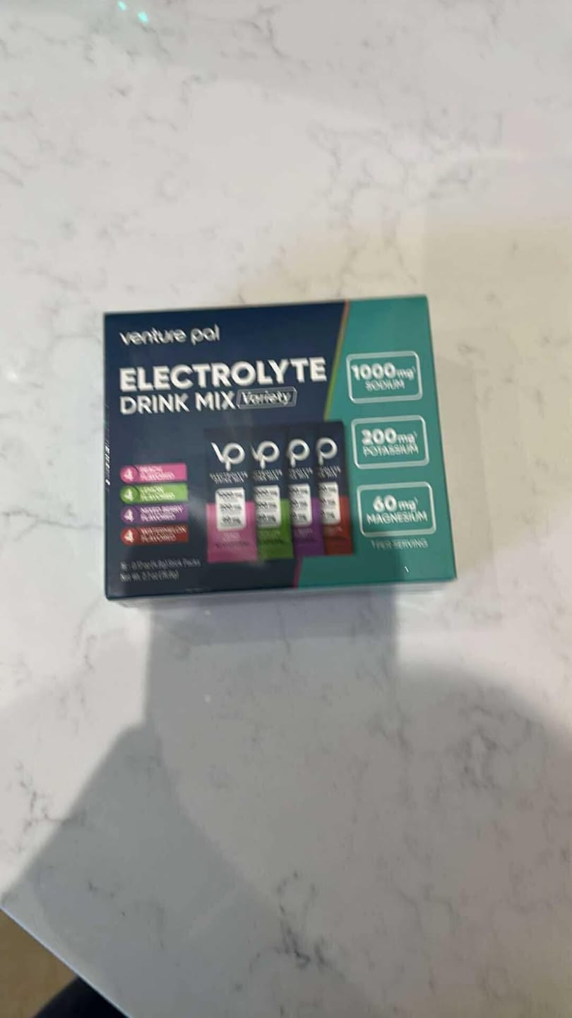 Customer photo review of High Sodium Sugar-Free Electrolyte Powder Packets - 16 Sticks