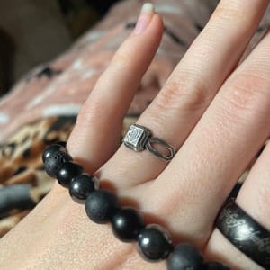 Customer photo review of Geometric Ring