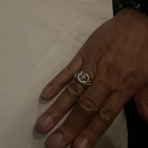 Customer photo review of Snake Skull Ring