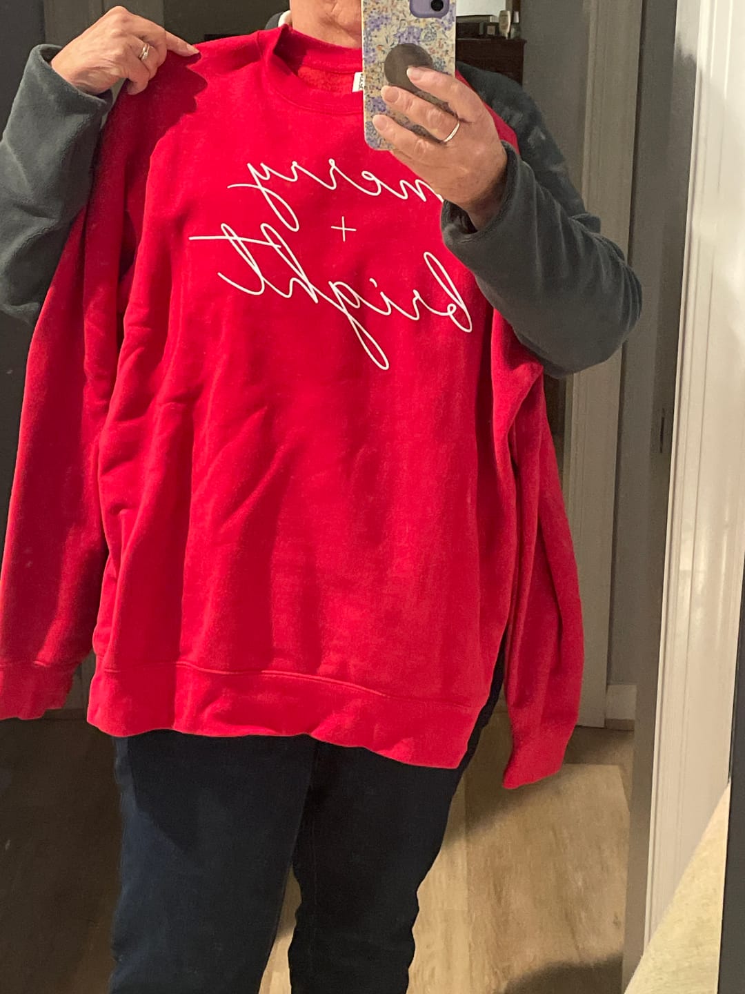Customer photo review of Merry And Bright White Script
