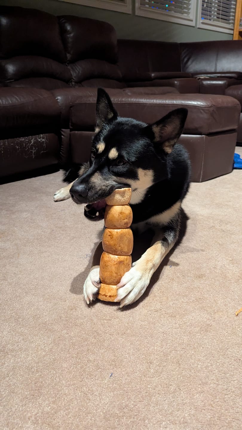 Customer photo review of 10-12 Inch Peanut Butter Cheek Roll