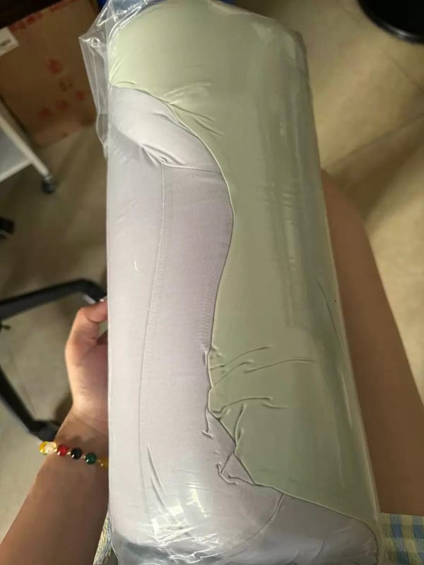 Customer photo review of PillowPlush Memory Foam Pillow