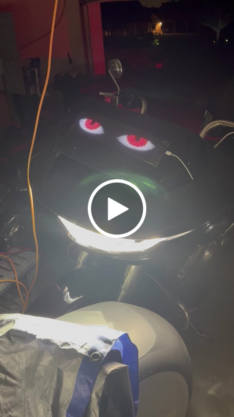 Customer video review of Moto Eyes - Animated Moto Eyes