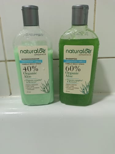 Customer photo review of Set Shampoo + Acondicionador Hidratación & Brillo 350ml