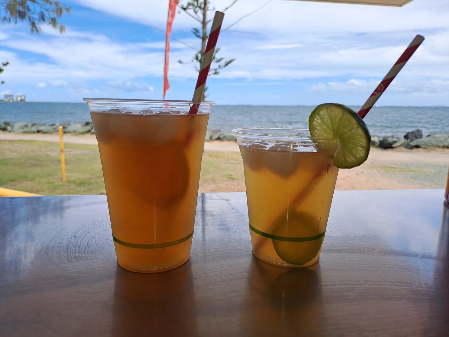 Customer photo review of Peach & Hibiscus Iced Tea Concentrate