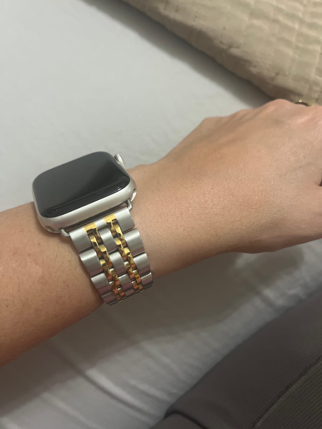 Customer photo review of Themis Stainless Band