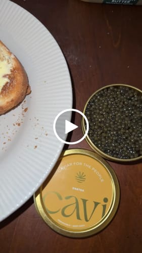 Customer video review of Osetra Caviar