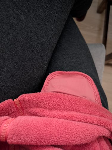 Customer photo review of Replay Tall Fleece Jacket - Spiced Poppy