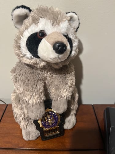 Customer photo review of NYPD New York Police Detective Badge Solid Copper Replica Movie Props With No.990