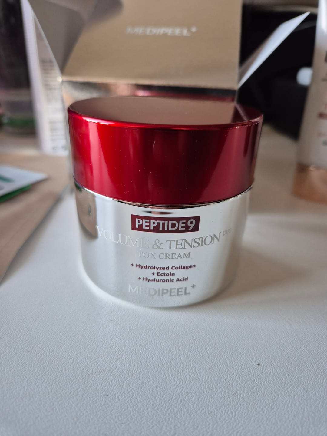 Customer photo review of Medi-Peel - Crème raffermissante et repulpante aux 9 peptides - 50g