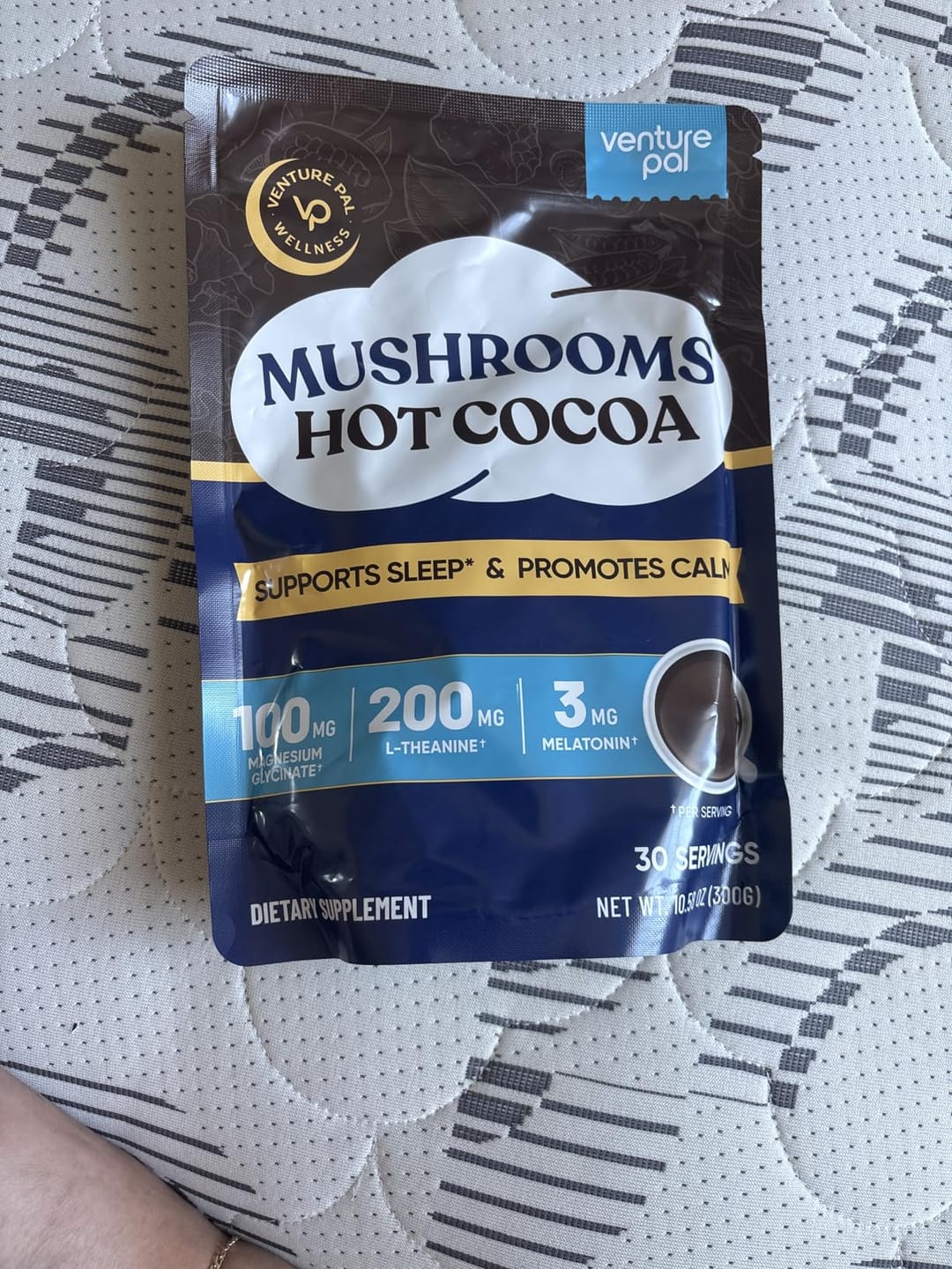 Customer photo review of Mushroom Sleep Hot Cocoa - 30 servings