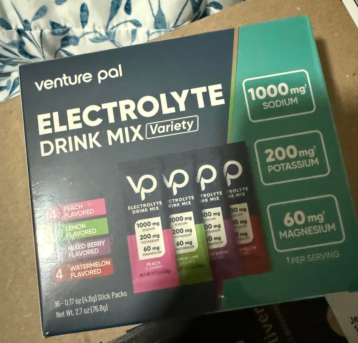 Customer photo review of High Sodium Sugar-Free Electrolyte Powder Packets - 16 Sticks