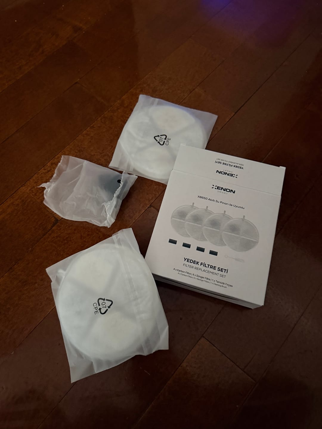 Customer photo review of Akıllı Kedi Su Pınarı 4'lü Yedek Filtresi (X8650 Uyumlu)