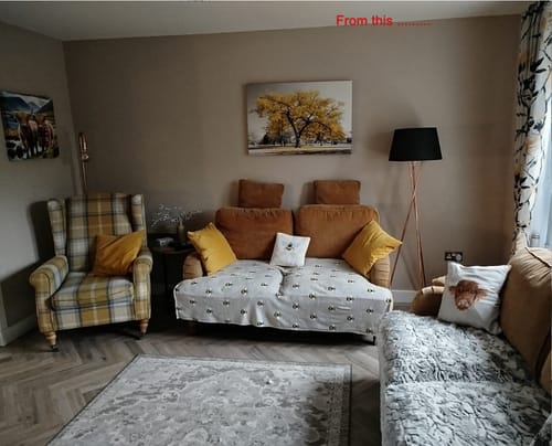 Customer photo review of Premium Acoustic Slatted Wall Panel (Multiple Colours)