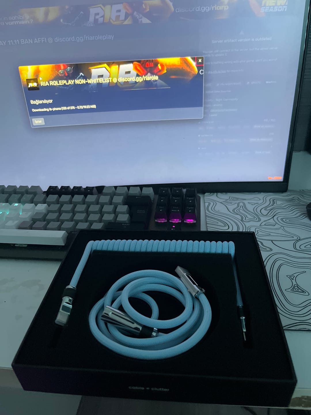 Customer photo review of Wraith Çift Yönlü Coiled Kablo