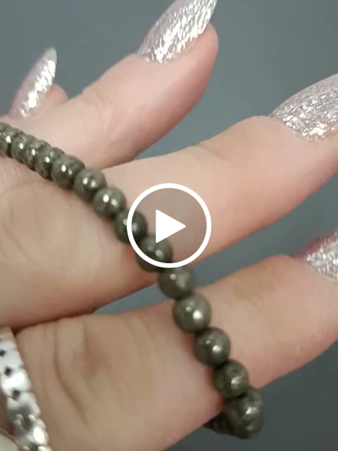 Customer video review of Pulsera Pirita | 4mm | Abundancia - Positividad