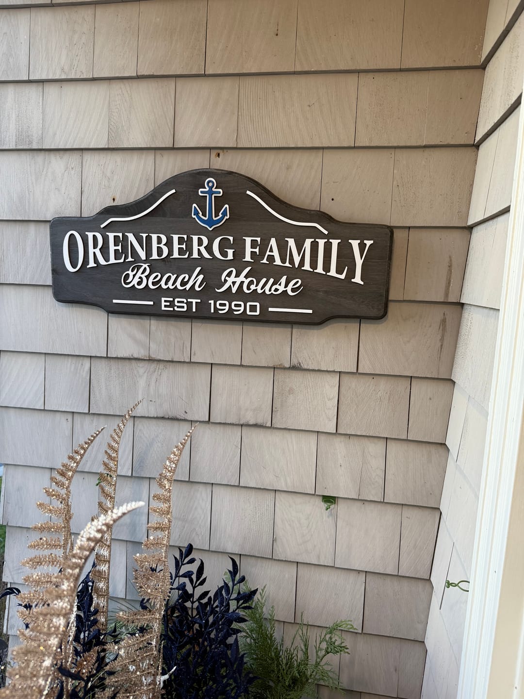 Customer photo review of Beach House Sign