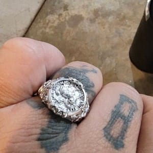 Customer photo review of Agnus Dei Ring