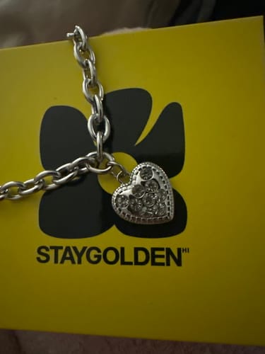 Customer photo review of Iced Out Sweetheart Choker