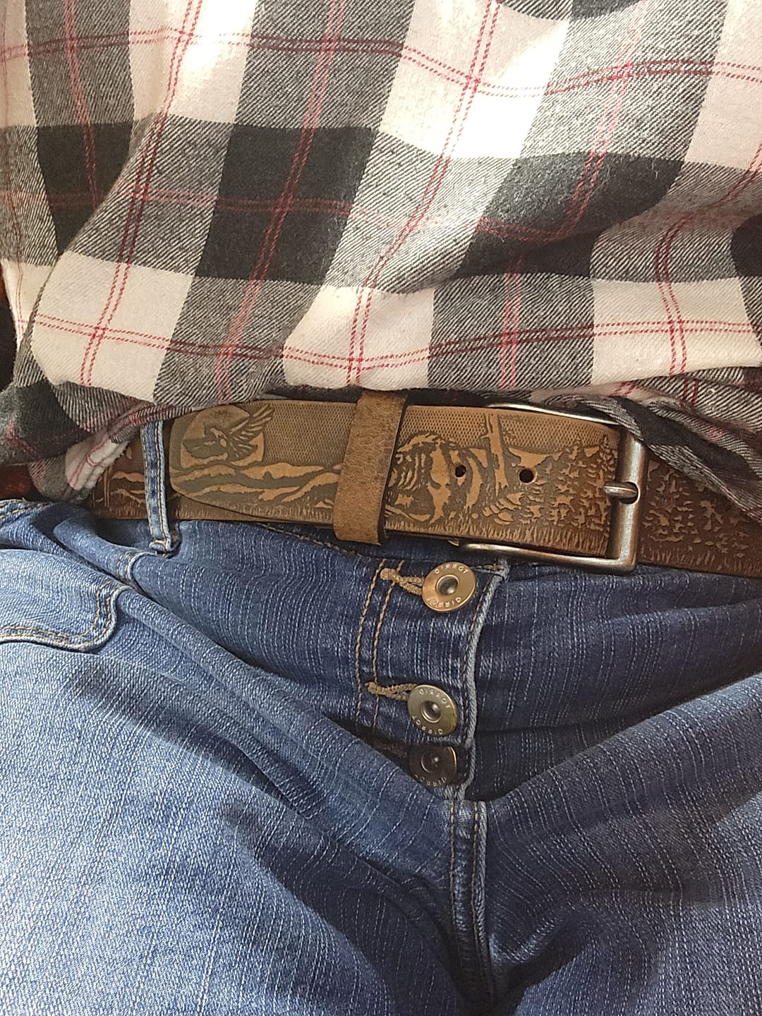 Customer photo review of Mystery Box  - One Less Than Perfect Full-Grain Leather Belt
