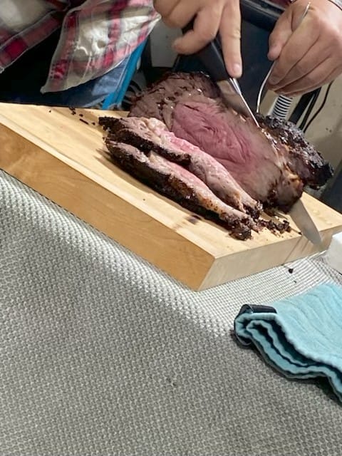 Customer photo review of Pre-Cooked Smoked Prime Rib