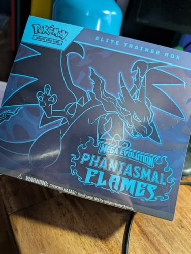 Customer photo review of Pokemon Phantasmal Flames Elite Trainer Box