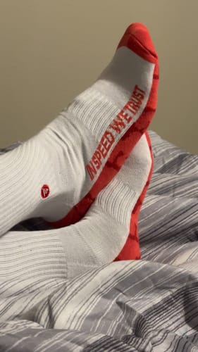 Customer photo review of MOONSTONE CREW SOCKS