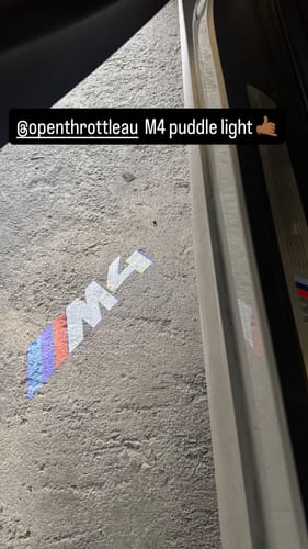 Customer photo review of BMW F SERIES DOOR LIGHTS