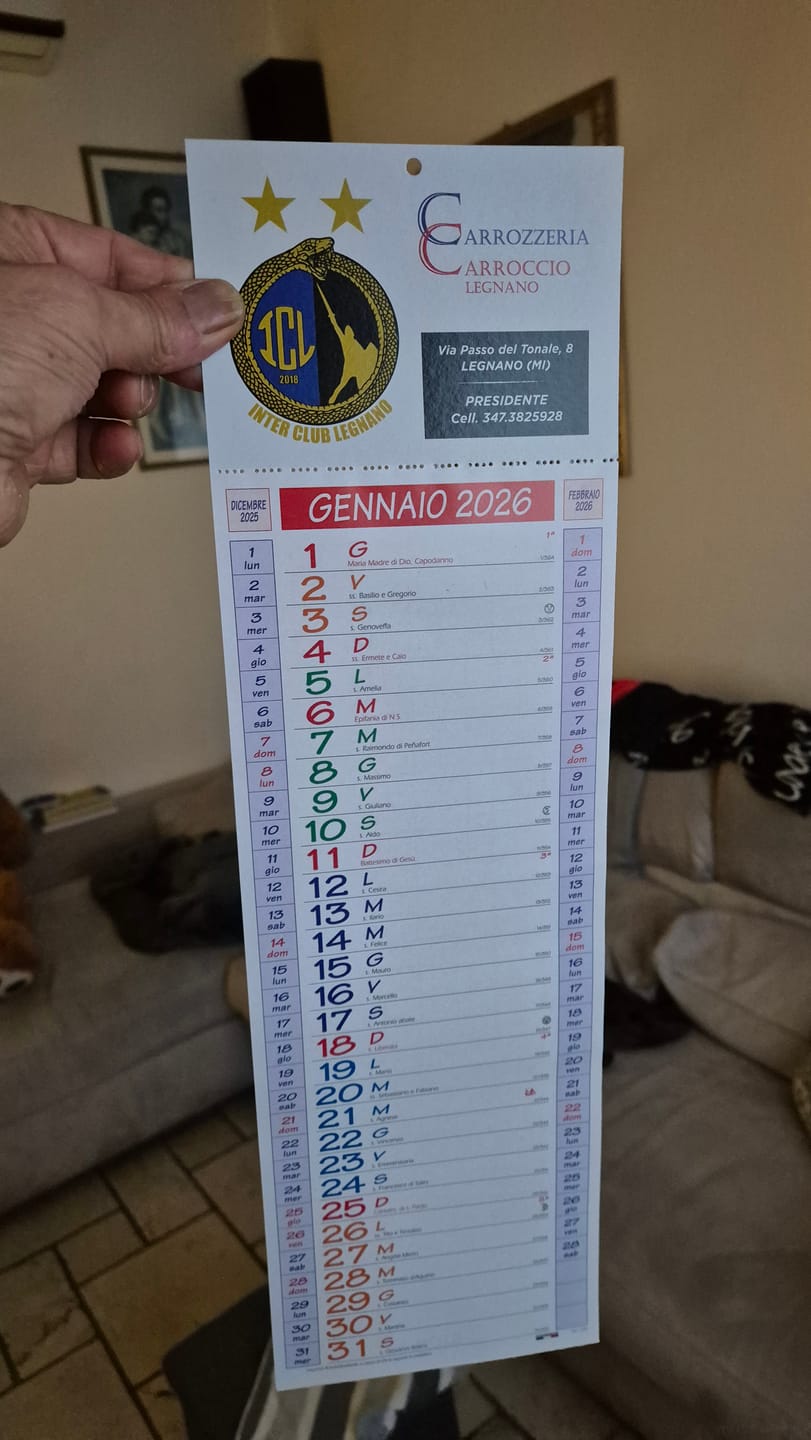Customer photo review of Calendario Slim