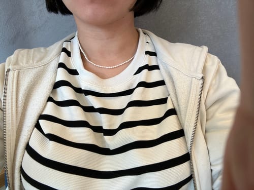 Customer photo review of Rice Freshwater Pearl Strand in Sterling Silver
