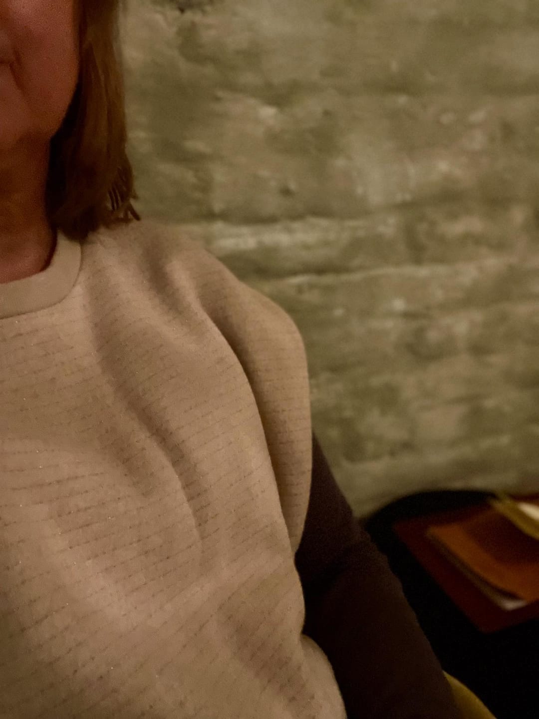 Customer photo review of Shortsleeve Sweater Ayla - Bronze Stripes