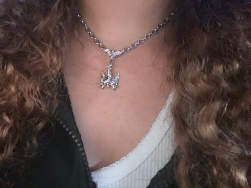 Customer photo review of FALLEN ANGEL PENDANT