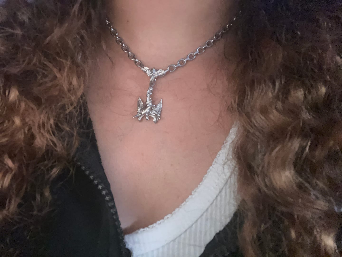 Customer photo review of FALLEN ANGEL PENDANT