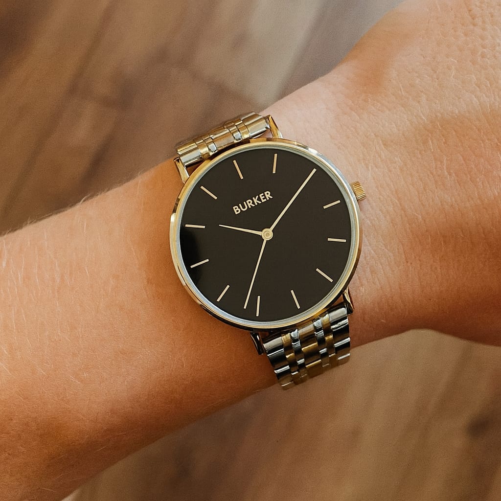 Customer photo review of Ruby Petite Black Gold Silver