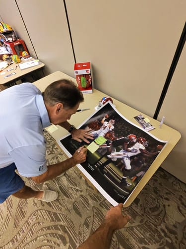 Customer photo review of Nick Saban Autograph Signing