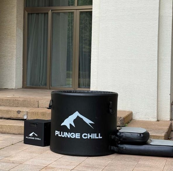 Customer photo review of Cold Plunge Chiller + Tub (XXL)